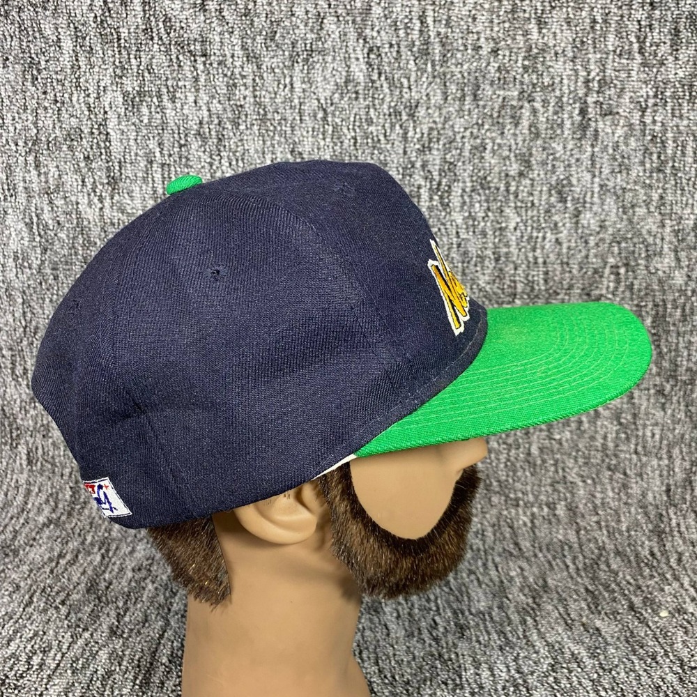 Vintage Notre Dame Fighting Irish Snapback Hat The Game Big Logo Shamrock 90s - Picture 6 of 9